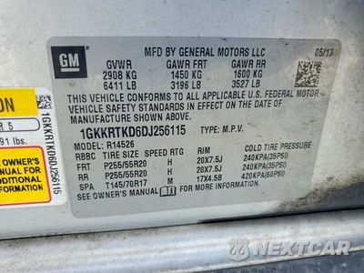 Zdjęcie 14 z 14 samochodu: 2013 GMC ACADIA DENALI VIN:1GKKRTKD6DJ256115 - miniatura