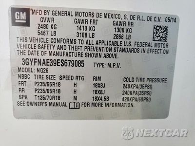 Zdjęcie 14 z 14 samochodu: 2014 CADILLAC SRX VIN:3GYFNAE39ES679085 - miniatura