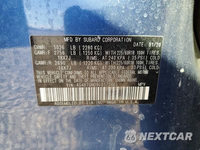 Zdjęcie 14 z 14 samochodu: 2020 SUBARU OUTBACK LIMITED XT VIN:4S4BTGND9L3172465 - miniatura