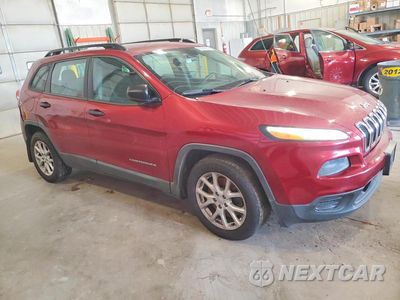 Czwarte zdjęcie samochodu z boku: 2015 JEEP CHEROKEE SPORT VIN:1C4PJLAB6FW761392 - miniatura