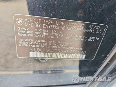 Zdjęcie 12 z 12 samochodu: 2011 BMW X5 XDRIVE35I VIN:5UXZV4C55BL738030 - miniatura