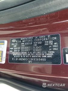 Zdjęcie 13 z 13 samochodu: 2019 KIA SEDONA LX VIN:KNDMB5C19K6569460 - miniatura