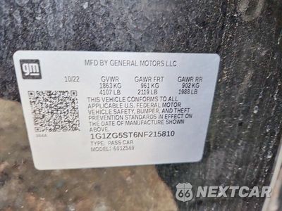 Zdjęcie 13 z 13 samochodu: 2022 CHEVROLET MALIBU RS VIN:1G1ZG5ST6NF215810 - miniatura