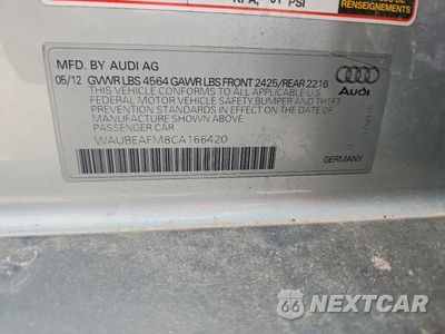 Zdjęcie 12 z 12 samochodu: 2012 AUDI A3 PREMIUM VIN:WAUBEAFM8CA166420 - miniatura