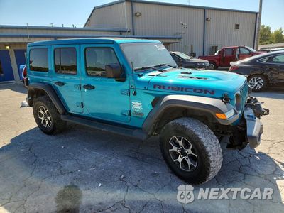 Czwarte zdjęcie samochodu z boku: 2020 JEEP WRANGLER UNLIMITED RUBICON VIN:1C4HJXFN8LW135546 - miniatura