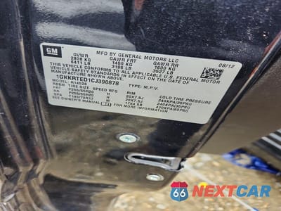 Zdjęcie 13 z 13 samochodu: 2012 GMC ACADIA DENALI VIN:1GKKRTED1CJ390878 - miniatura