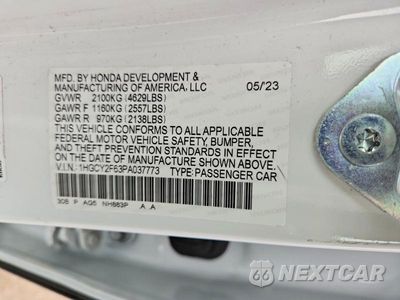 Zdjęcie 12 z 12 samochodu: 2023 HONDA ACCORD HYBRID EXL VIN:1HGCY2F63PA037773 - miniatura