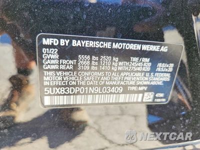 Zdjęcie 13 z 13 samochodu: 2022 BMW X3 M40I VIN:5UX83DP01N9L03409 - miniatura