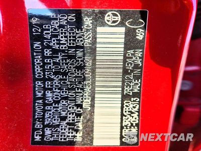 Zdjęcie 12 z 12 samochodu: 2020 TOYOTA COROLLA LE VIN:JTDEPRAE3LJ091621 - miniatura