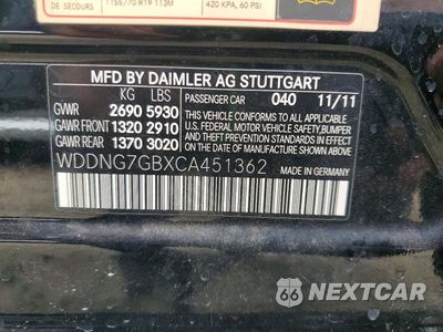 Zdjęcie 12 z 12 samochodu: 2012 MERCEDES-BENZ S S600 VIN:WDDNG7GBXCA451362 - miniatura