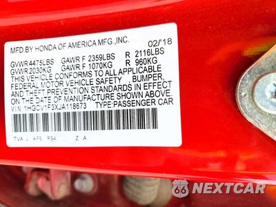 Zdjęcie 12 z 12 samochodu: 2018 HONDA ACCORD SPORT VIN:1HGCV1F3XJA118673 - miniatura