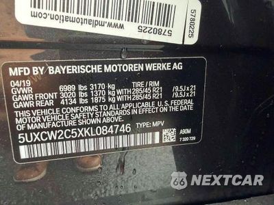 Zdjęcie 14 z 14 samochodu: 2019 BMW X7 XDRIVE40I VIN:5UXCW2C5XKL084746 - miniatura
