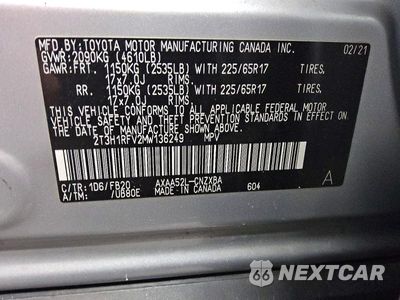 Zdjęcie 13 z 13 samochodu: 2021 TOYOTA RAV4 LE VIN:2T3H1RFV2MW136249 - miniatura