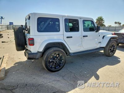 Trzecie zdjęcie samochodu z tyłu: 2025 JEEP WRANGLER SAHARA 4XE VIN:1C4RJXP64SW585477 - miniatura