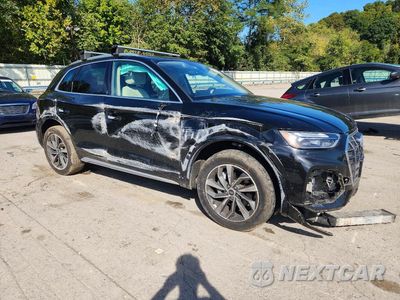 Czwarte zdjęcie samochodu z boku: 2021 AUDI Q5 PREMIUM PLUS VIN:WA1BAAFY4M2111244 - miniatura