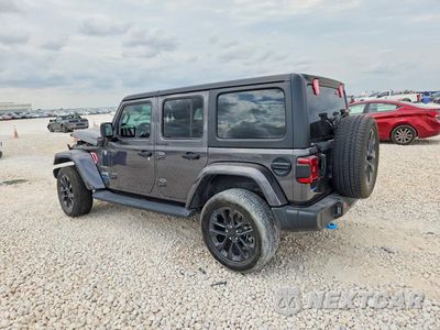 Drugie zdjęcie samochodu z przodu: 2022 JEEP WRANGLER UNLIMITED SAHARA 4XE VIN:1C4JJXP66NW227864 - miniatura