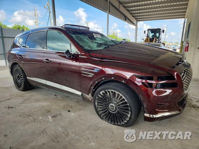 Czwarte zdjęcie samochodu z boku: 2021 GENESIS GV80 3.5T VIN:KMUHCESC3MU054774 - miniatura
