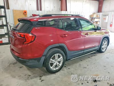 Trzecie zdjęcie samochodu z tyłu: 2018 GMC TERRAIN SLE VIN:3GKALNEU9JL248955 - miniatura