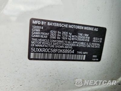 Zdjęcie 13 z 13 samochodu: 2015 BMW X5 XDRIVE35I VIN:5UXKR0C58F0K68954 - miniatura