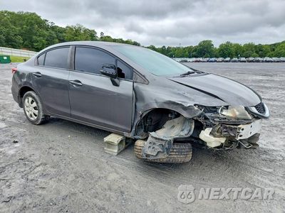 Czwarte zdjęcie samochodu z boku: 2013 HONDA CIVIC LX VIN:2HGFB2F5XDH525816 - miniatura