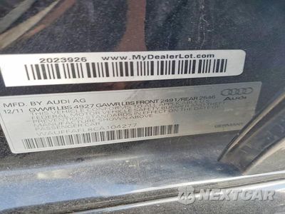 Zdjęcie 12 z 12 samochodu: 2012 AUDI A4 PREMIUM PLUS VIN:WAUFFAFL8CA104277 - miniatura