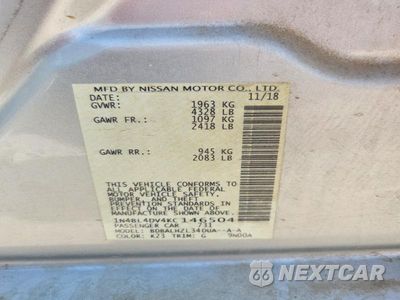 Zdjęcie 13 z 13 samochodu: 2019 NISSAN ALTIMA SV VIN:1N4BL4DV4KC146504 - miniatura