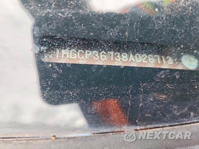 Zdjęcie 12 z 12 samochodu: 2008 HONDA ACCORD EX VIN:1HGCP36738A026713 - miniatura
