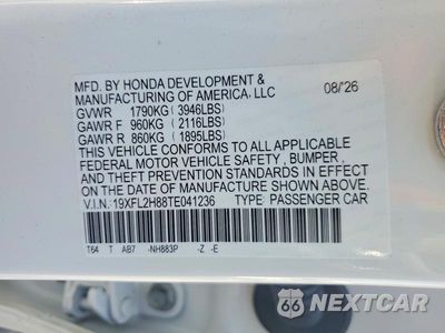 Zdjęcie 12 z 12 samochodu: 2026 HONDA CIVIC SPORT VIN:19XFL2H88TE041236 - miniatura