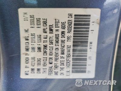 Zdjęcie 12 z 12 samochodu: 2014 HONDA ACCORD EX VIN:1HGCR2F79EA144782 - miniatura