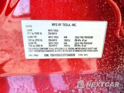 Zdjęcie 13 z 13 samochodu: 2026 TESLA MODEL Y VIN:7SAYGDEE9TF340539 - miniatura