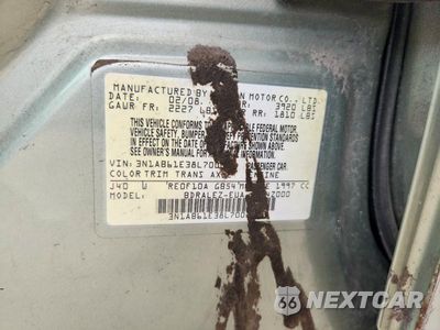 Zdjęcie 12 z 12 samochodu: 2008 NISSAN SENTRA 2.0 VIN:3N1AB61E38L700284 - miniatura