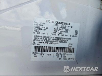 Zdjęcie 13 z 13 samochodu: 2018 FORD EDGE TITANIUM VIN:2FMPK4K91JBB95808 - miniatura
