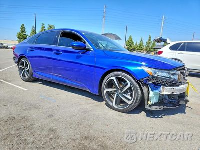 Czwarte zdjęcie samochodu z boku: 2018 HONDA ACCORD SPORT VIN:1HGCV1F37JA223848 - miniatura