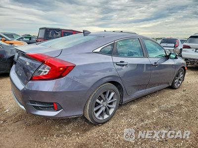 Trzecie zdjęcie samochodu z tyłu: 2019 HONDA CIVIC EX VIN:19XFC1F30KE014760 - miniatura