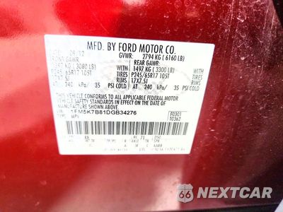 Zdjęcie 13 z 13 samochodu: 2013 FORD EXPLORER VIN:1FM5K7B81DGB34276 - miniatura