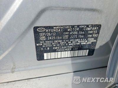 Zdjęcie 12 z 12 samochodu: 2013 HYUNDAI SONATA HYBRID VIN:KMHEC4A47DA050511 - miniatura
