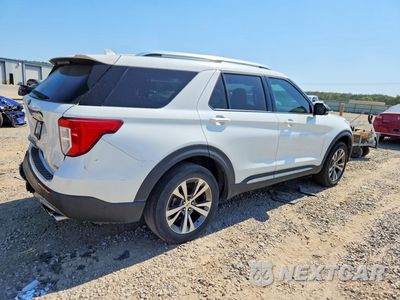 Trzecie zdjęcie samochodu z tyłu: 2020 FORD EXPLORER PLATINUM VIN:1FM5K8HC2LGA67638 - miniatura