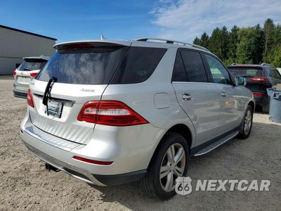 Trzecie zdjęcie samochodu z tyłu: 2013 MERCEDES-BENZ ML 350 4MATIC VIN:4JGDA5HB9DA223375 - miniatura