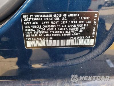 Zdjęcie 12 z 12 samochodu: 2018 VOLKSWAGEN PASSAT S VIN:1VWAA7A36JC010175 - miniatura