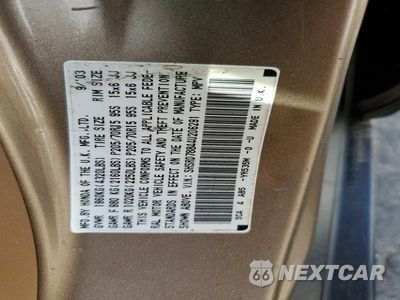 Zdjęcie 13 z 13 samochodu: 2004 HONDA CR-V EX VIN:SHSRD78844U206291 - miniatura
