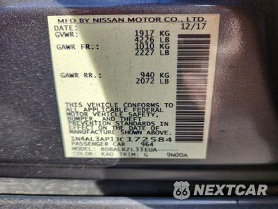 Zdjęcie 12 z 12 samochodu: 2018 NISSAN ALTIMA 2.5 SL VIN:1N4AL3AP1JC172584 - miniatura