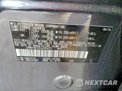 Zdjęcie 13 z 13 samochodu: 2016 TOYOTA RAV4 XLE VIN:JTMRFREV3GJ095673 - miniatura