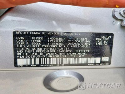 Zdjęcie 14 z 14 samochodu: 2022 HONDA HR-V EX VIN:3CZRU5H53NM700733 - miniatura