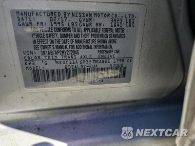 Zdjęcie 13 z 13 samochodu: 2017 NISSAN SENTRA SV VIN:3N1AB7AP2HY272945 - miniatura