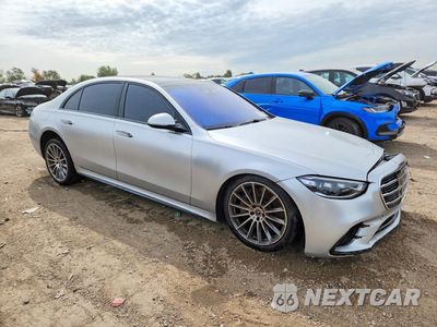 Czwarte zdjęcie samochodu z boku: 2021 MERCEDES-BENZ S 580 4MATIC VIN:W1K6G7GBXMA029792 - miniatura