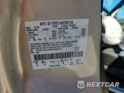 Zdjęcie 13 z 13 samochodu: 2009 FORD ESCAPE XLT VIN:1FMCU03G29KA58814 - miniatura