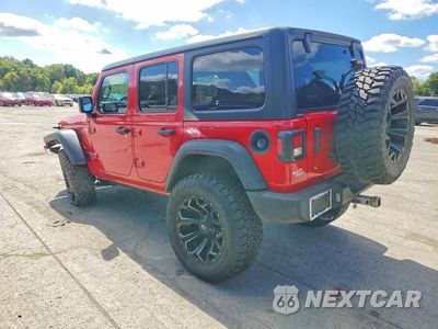 Drugie zdjęcie samochodu z przodu: 2018 JEEP WRANGLER UNLIMITED SPORT VIN:1C4HJXDG7JW113457 - miniatura