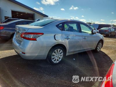 Trzecie zdjęcie samochodu z tyłu: 2014 NISSAN SENTRA SV VIN:1N4AB7AP1EN850187 - miniatura