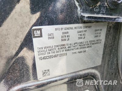 Zdjęcie 12 z 12 samochodu: 2010 BUICK LACROSSE CXL VIN:1G4GC5EG4AF128969 - miniatura