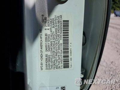 Zdjęcie 12 z 12 samochodu: 2018 HONDA ACCORD LX VIN:1HGCV1F10JA111102 - miniatura